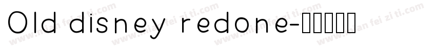 Old disney redone字体转换